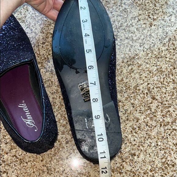 Dance 🕺 in Amalfi Purple Glitter ✨ & Sparkle ✨ Loafers 👞 👞 Sleek Slip-Ons 🪩 - Picture 10 of 17